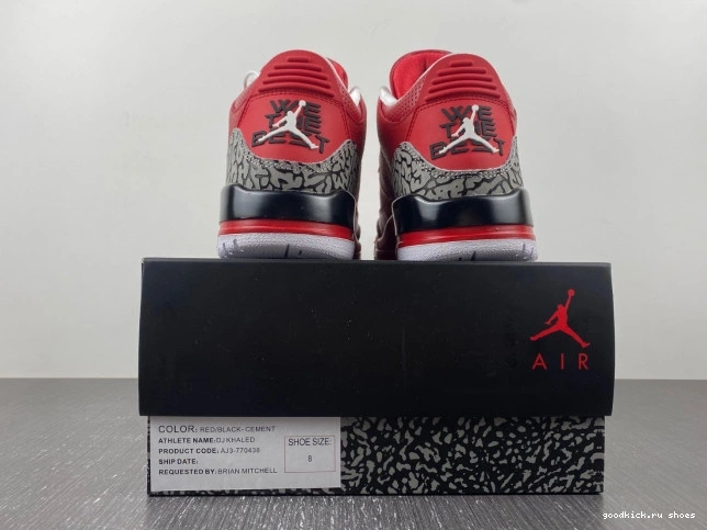 Retro AJ3-770438 Jordan Khaled Grateful 3 Air DJ 0726